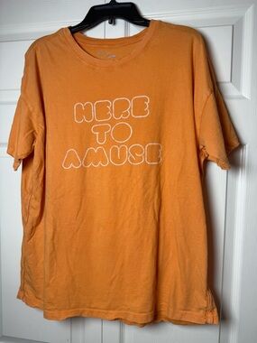 Aerie Here To Amuse Orange Short Sleeve Tee